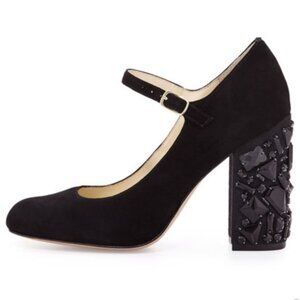 BETTYE MULLER BLACK JEWEL HEELS  NWT US 9